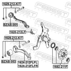 Rameno zavesenia kolies FEBEST 1624-212FLFL - obr. 1