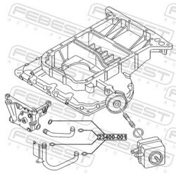 Tesnenie, olejové čerpadlo FEBEST 23400-001 - obr. 1