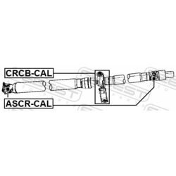 Stredové ložisko kĺbového hriadeľa FEBEST CRCB-CAL - obr. 1