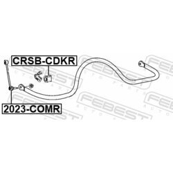 Uloženie priečneho stabilizátora FEBEST CRSB-CDKR - obr. 1