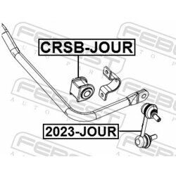 Uloženie priečneho stabilizátora FEBEST CRSB-JOUR - obr. 1