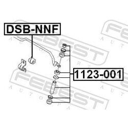 Uloženie priečneho stabilizátora FEBEST DSB-NNF - obr. 1