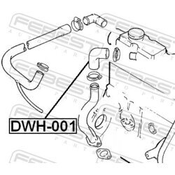 Potrubie chladiacej kvapaliny FEBEST DWH-001 - obr. 1