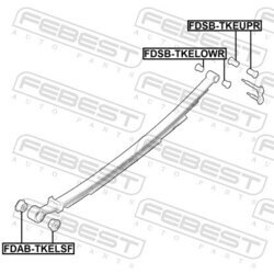 Uloženie listovej pružiny FEBEST FDAB-TKELSF - obr. 1