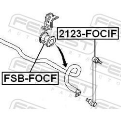 Uloženie priečneho stabilizátora FEBEST FSB-FOCF - obr. 1