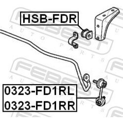 Uloženie priečneho stabilizátora FEBEST HSB-FDR - obr. 1