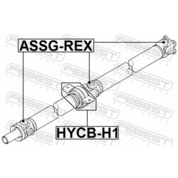 Stredové ložisko kĺbového hriadeľa FEBEST HYCB-H1 - obr. 1