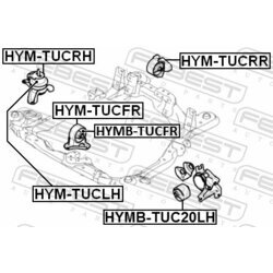 Uloženie motora FEBEST HYM-TUCRR - obr. 1