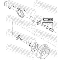Ložisko hnacieho hriadeľa FEBEST KIT-SPR - obr. 1