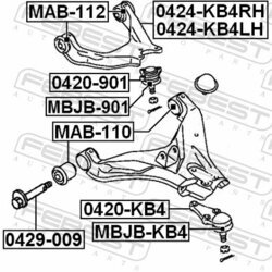 Uloženie riadenia FEBEST MAB-112 - obr. 1