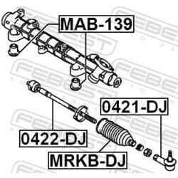 Uloženie prevodovky riadenia FEBEST MAB-139 - obr. 1