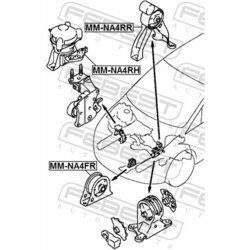 Uloženie motora FEBEST MM-NA4RR - obr. 1