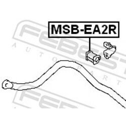 Uloženie priečneho stabilizátora FEBEST MSB-EA2R - obr. 1