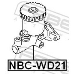 Hlavný brzdový valec FEBEST NBC-WD21 - obr. 1
