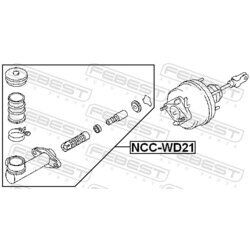 Hlavný spojkový valec FEBEST NCC-WD21 - obr. 1