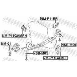 Uloženie motora FEBEST NM-01 - obr. 1