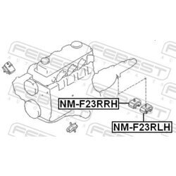 Uloženie motora FEBEST NM-F23RRH - obr. 1