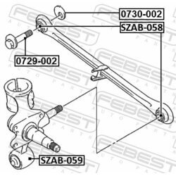 Uloženie riadenia FEBEST SZAB-058 - obr. 1