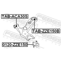 Uloženie riadenia FEBEST TAB-ZZE150B - obr. 1