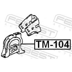 Uloženie motora FEBEST TM-104 - obr. 1