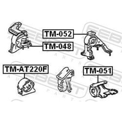 Uloženie motora FEBEST TM-AT220F - obr. 1