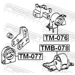 Uloženie motora FEBEST TMB-078 - obr. 1