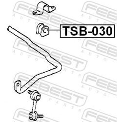 Uloženie priečneho stabilizátora FEBEST TSB-030 - obr. 1