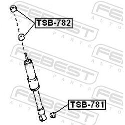 Vymedzovacia trubka pre tlmič pérovania FEBEST TSB-781 - obr. 1