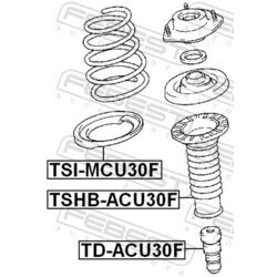 Tanier pružiny FEBEST TSI-MCU30F - obr. 1