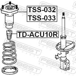 Ložisko pružnej vzpery FEBEST TSS-032 - obr. 1