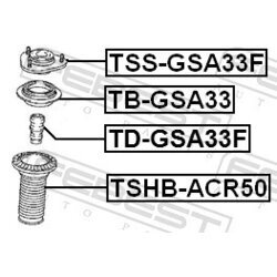 Ložisko pružnej vzpery FEBEST TSS-GSA33F - obr. 1