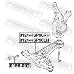 Rameno zavesenia kolies FEBEST 0124-KSP90LH - obr. 1