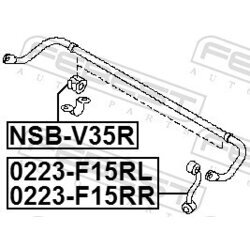 Tyč/Vzpera stabilizátora FEBEST 0223-F15RR - obr. 1