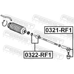 Axiálny čap tiahla riadenia FEBEST 0322-RF1 - obr. 1