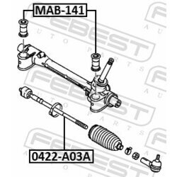 Axiálny čap tiahla riadenia FEBEST 0422-A03A - obr. 1