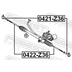Axiálny čap tiahla riadenia FEBEST 0422-Z36 - obr. 1