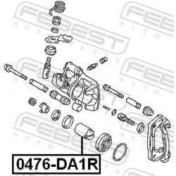 Piest brzdového strmeňa FEBEST 0476-DA1R - obr. 1