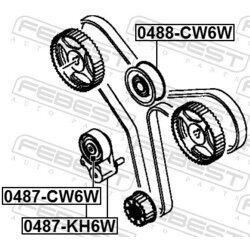 Napínacia kladka ozubeného remeňa FEBEST 0487-KH6W - obr. 1