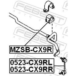 Tyč/Vzpera stabilizátora FEBEST 0523-CX9RR - obr. 1