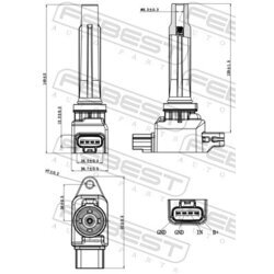 Zapaľovacia cievka FEBEST 05640-002 - obr. 1