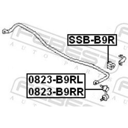 Tyč/Vzpera stabilizátora FEBEST 0823-B9RL - obr. 1