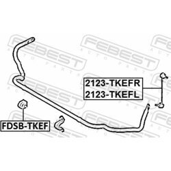 Tyč/Vzpera stabilizátora FEBEST 2123-TKEFL - obr. 1