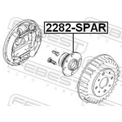 Náboj kolesa FEBEST 2282-SPAR - obr. 1