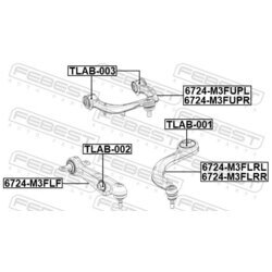 Rameno zavesenia kolies FEBEST 6724-M3FLRL - obr. 1