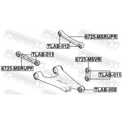 Rameno zavesenia kolies FEBEST 6725-MSRUPR - obr. 1