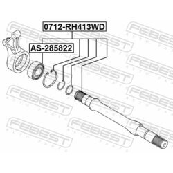 Ložisko hnacieho hriadeľa FEBEST AS-285822 - obr. 1