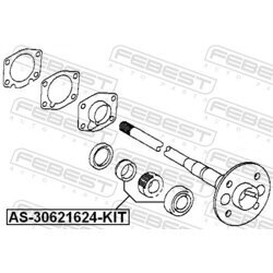 Ložisko hnacieho hriadeľa FEBEST AS-30621624-KIT - obr. 1