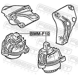 Uloženie motora FEBEST BMM-F10 - obr. 1