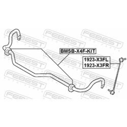 Opravná sada uloženia stabilizátora FEBEST BMSB-X4F-KIT - obr. 1