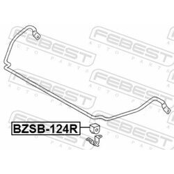 Uloženie priečneho stabilizátora FEBEST BZSB-124R - obr. 1